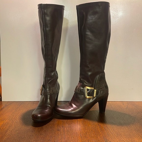 Franco Sarto Shoes - Franco Sarto Calf Length Slip On Leather Boots